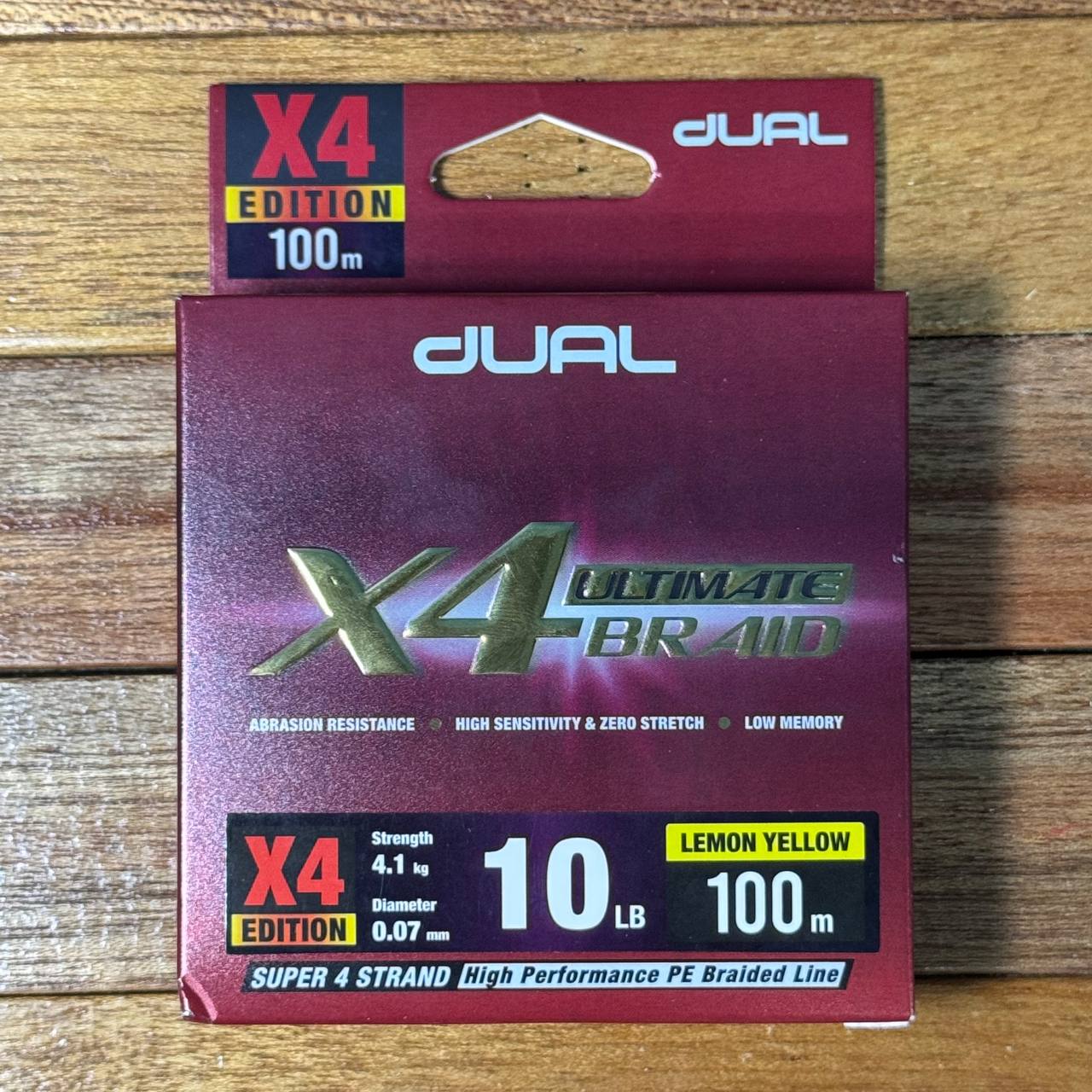 Dual Ultimate X4 Braided Fishing Line for casting