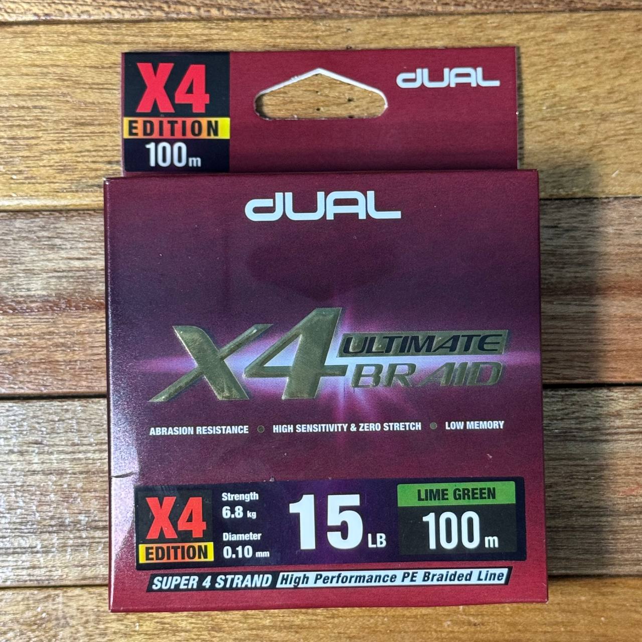 Dual Ultimate X4 Braided Fishing Line for casting
