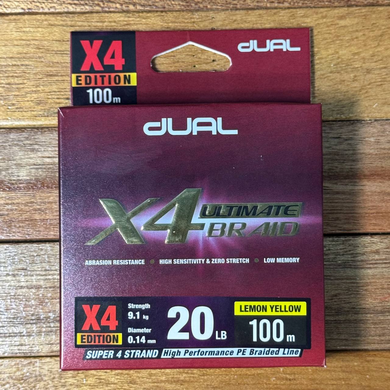 Dual Ultimate X4 Braided Fishing Line for casting