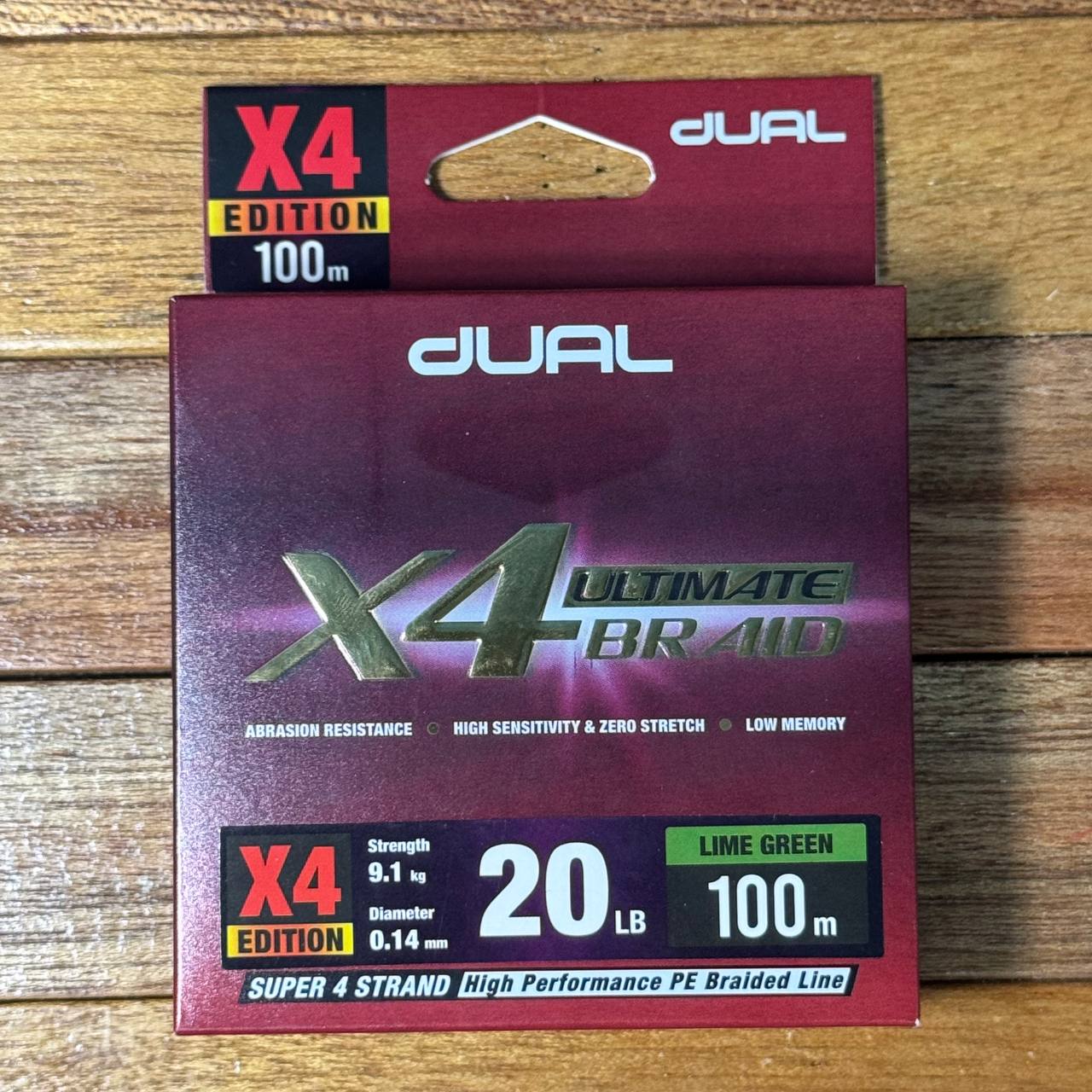 Dual Ultimate X4 Braided Fishing Line for casting