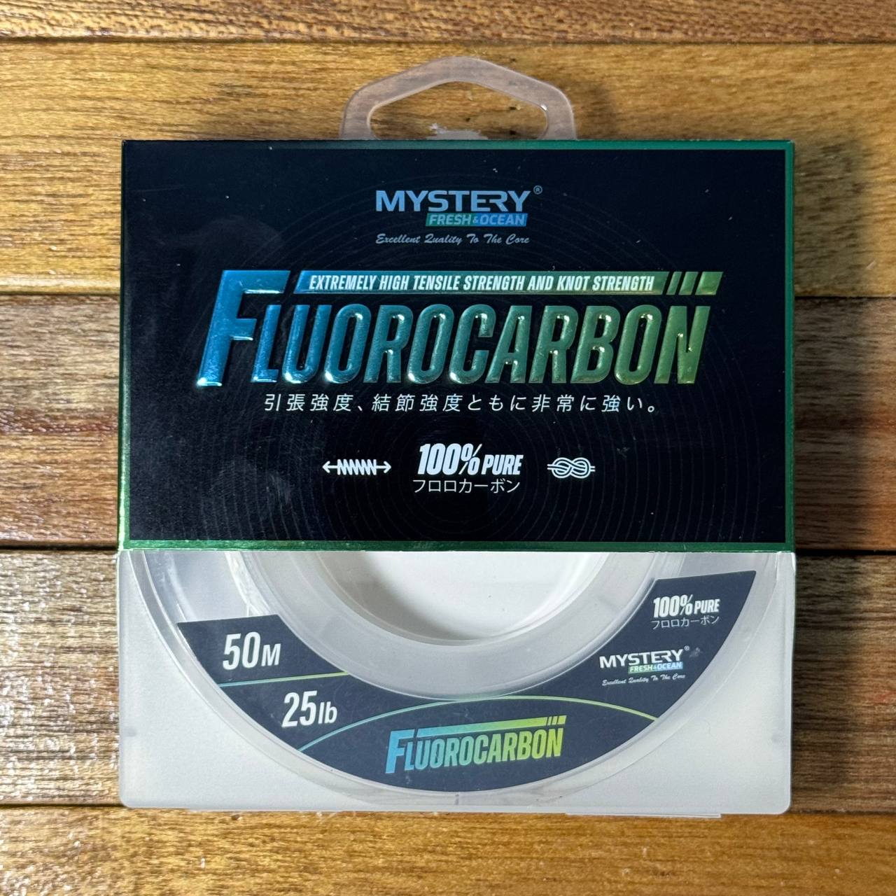 Leader 100% Fluorocarbon by Mystery Fresh & Ocean for jigging and casting