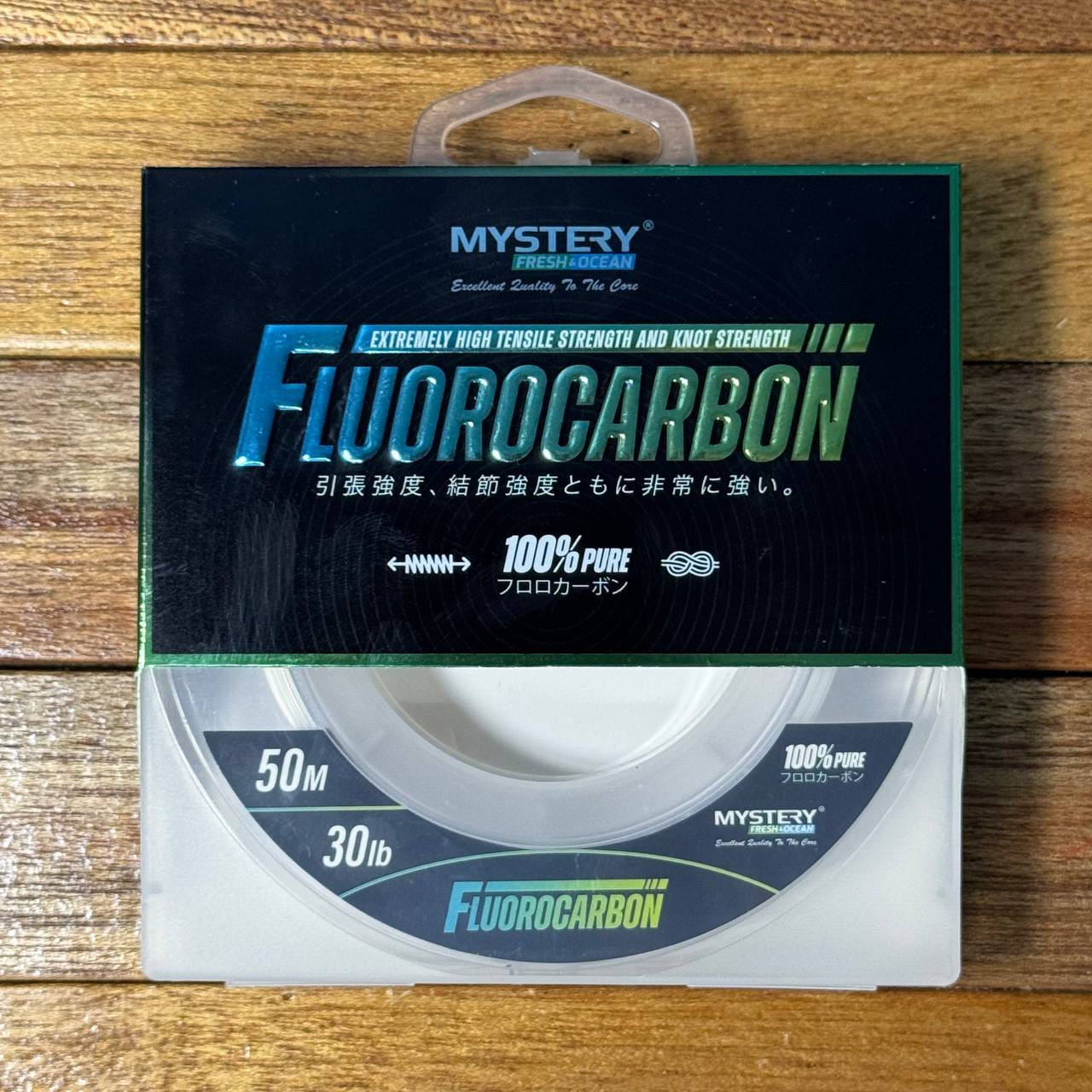 Leader 100% Fluorocarbon by Mystery Fresh & Ocean for jigging and casting