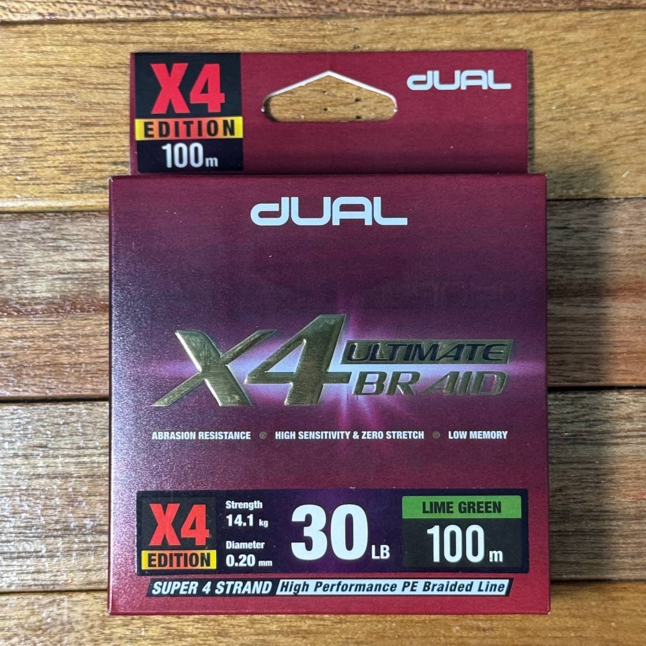 Dual Ultimate X4 Braided Fishing Line for casting