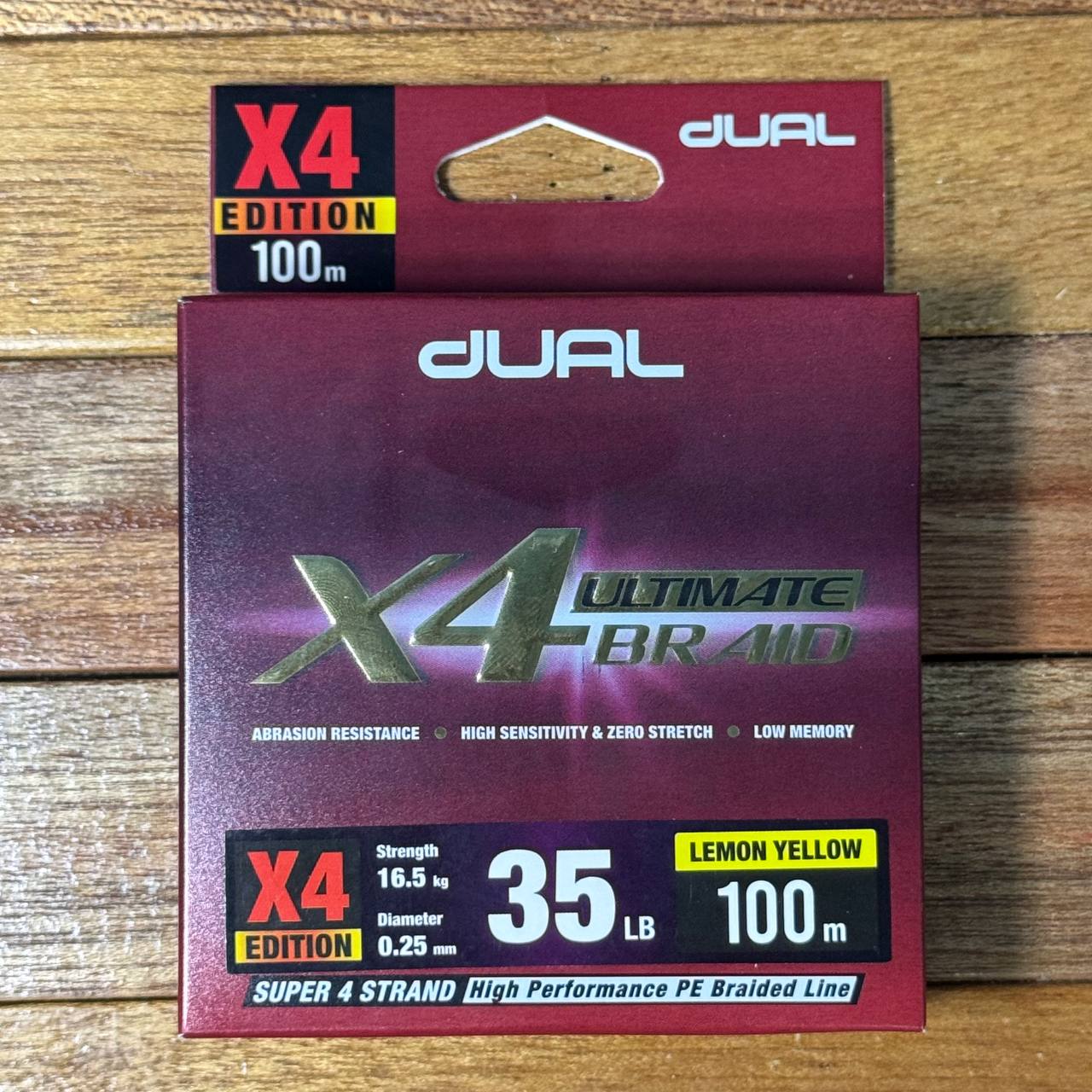 Dual Ultimate X4 Braided Fishing Line for casting