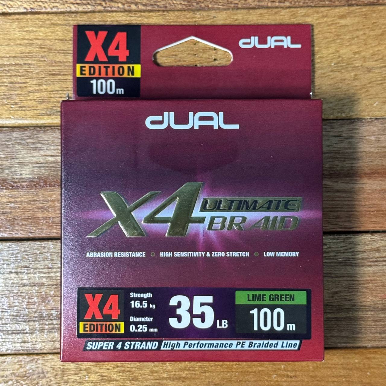 Dual Ultimate X4 Braided Fishing Line for casting