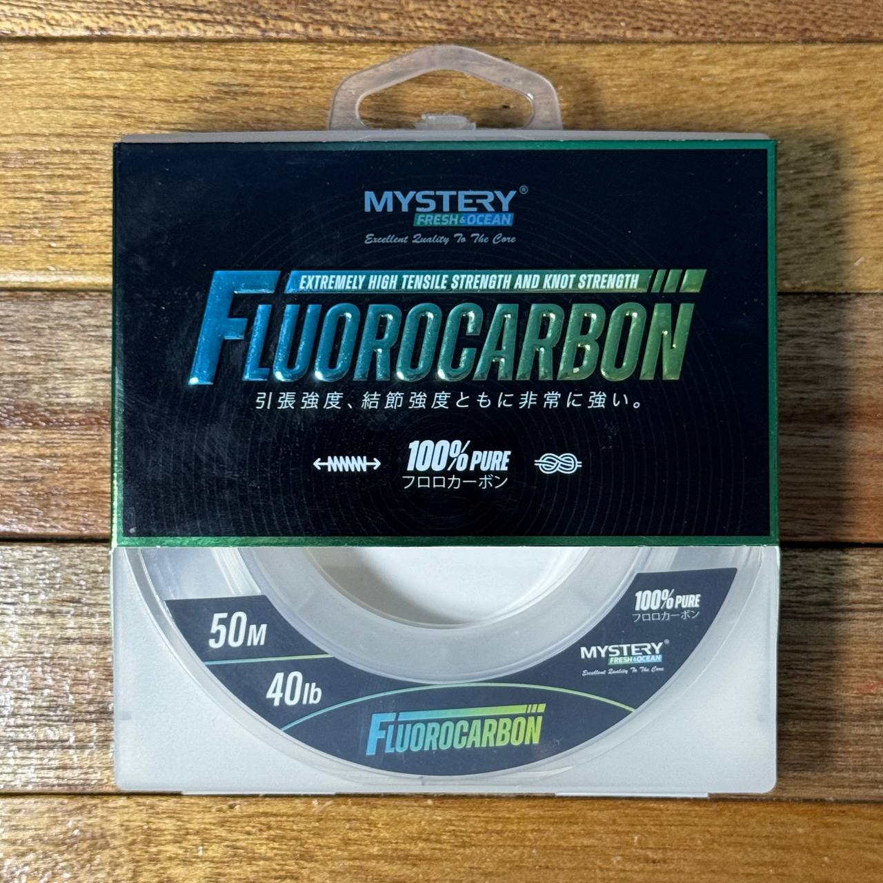 Leader 100% Fluorocarbon by Mystery Fresh & Ocean for jigging and casting