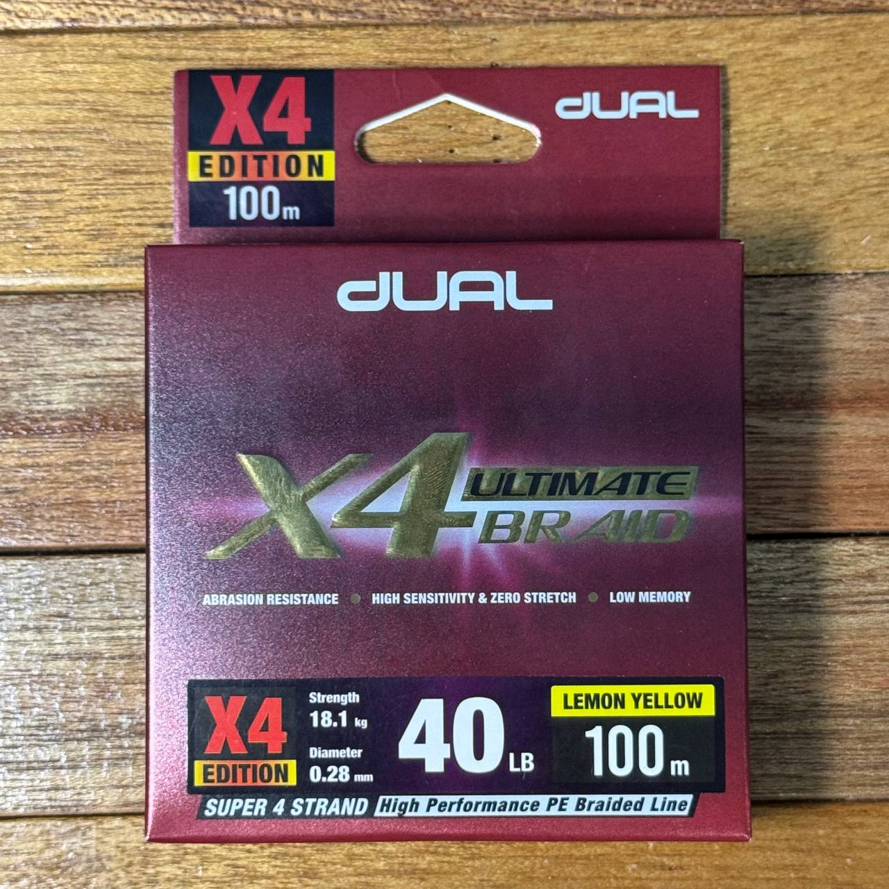 Dual Ultimate X4 Braided Fishing Line for casting