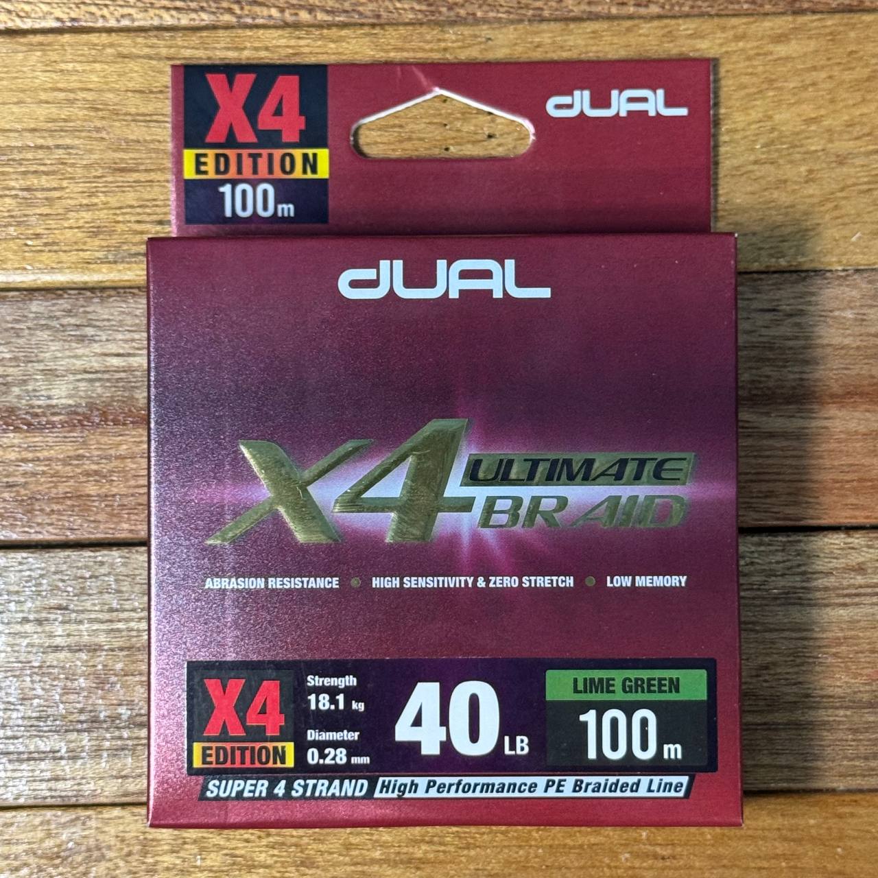 Dual Ultimate X4 Braided Fishing Line for casting