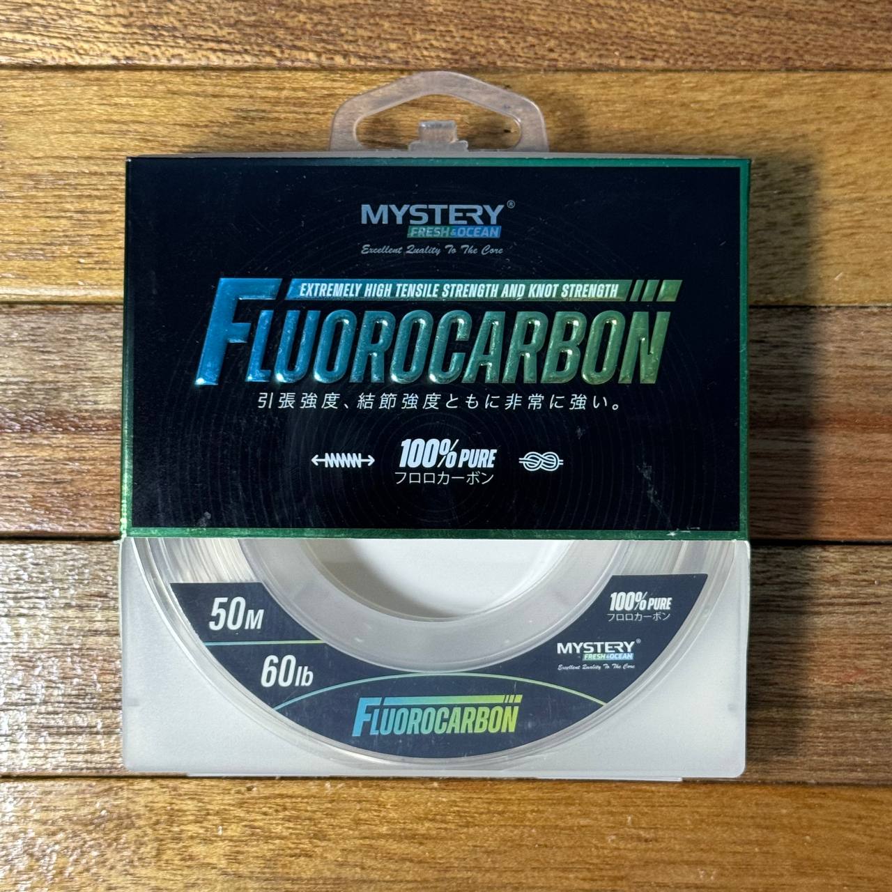 Leader 100% Fluorocarbon by Mystery Fresh & Ocean for jigging and casting
