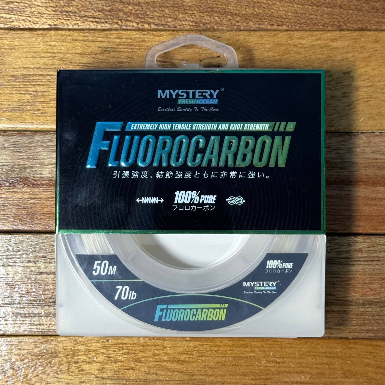 Leader 100% Fluorocarbon by Mystery Fresh & Ocean for jigging and casting