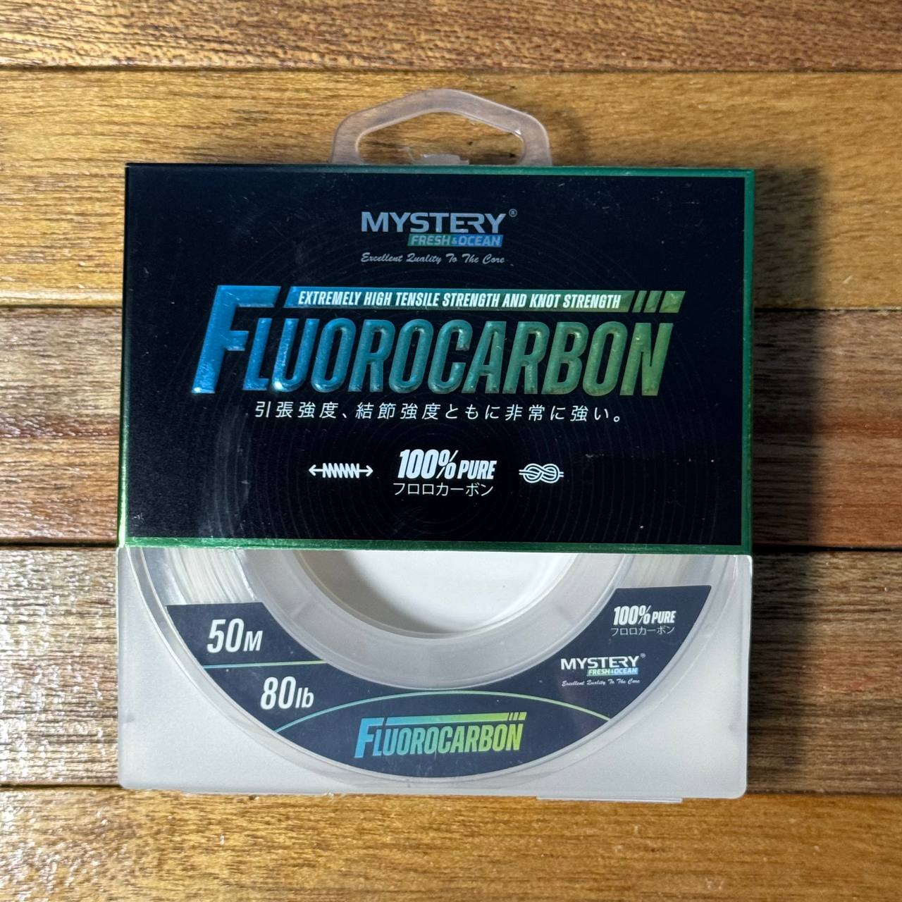 Leader 100% Fluorocarbon by Mystery Fresh & Ocean for jigging and casting