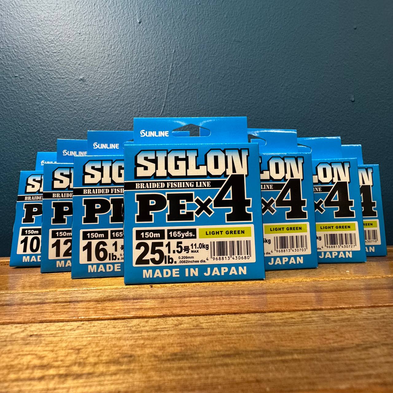 Siglon Braided Fishing Line PE X4 by Sunline for casting