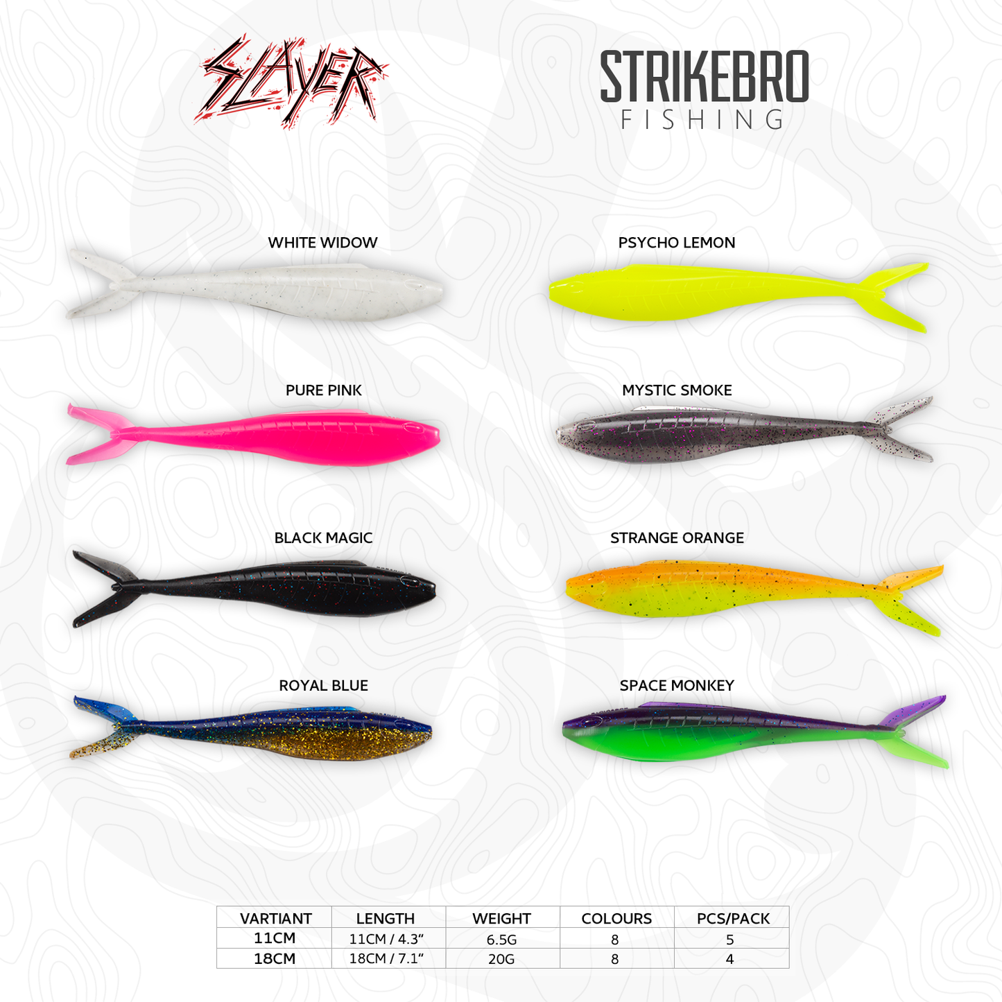 Slayer soft plastic by Strikebro