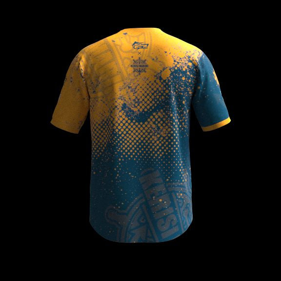 Short sleeve T-Shirt FZ Fishing Studio (Blue + Yellow)