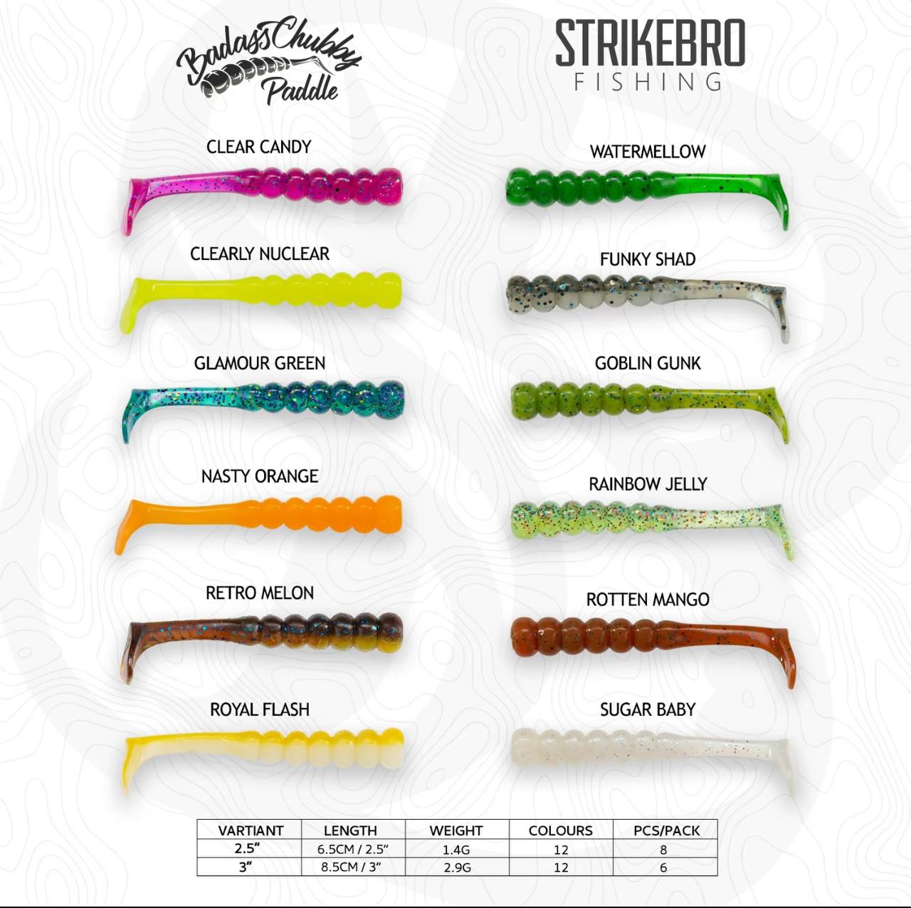 Soft Plastic Badass Chubby Paddle by Strikebro
