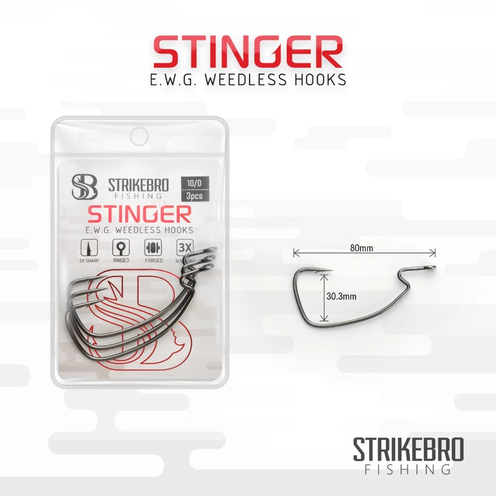 Stinger Weedless Hook by Strikebro