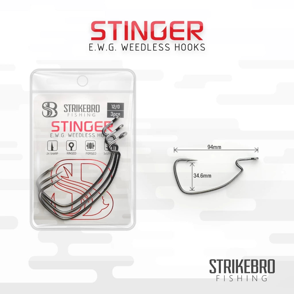 Stinger Weedless Hook by Strikebro