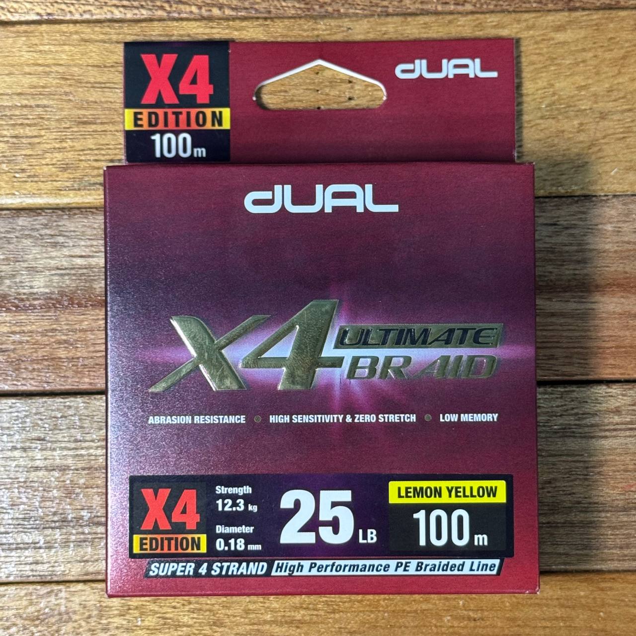 Dual Ultimate X4 Braided Fishing Line for casting