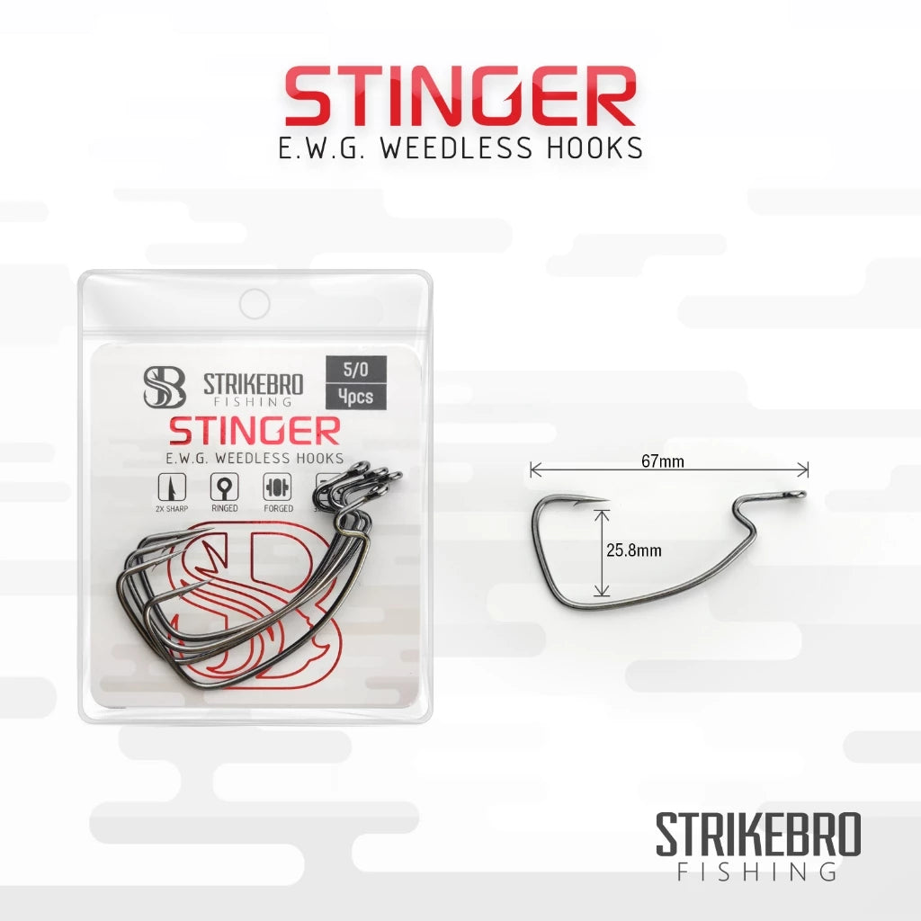 Stinger Weedless Hook by Strikebro